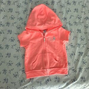 Carter's Coral Short Sleeves Hoodie Jacket - Local Cutie 12M